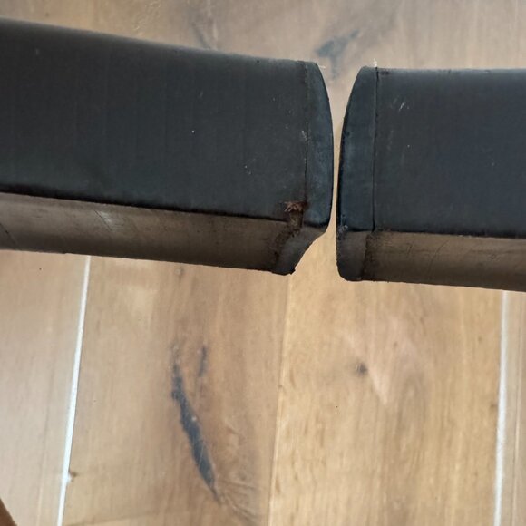 Gucci Vintage Horsebit Brown Suede Pumps Square Toe Block Heel Size 7 Resoled - Picture 15 of 16